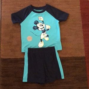 Disney Mickey Mouse active shirt short set